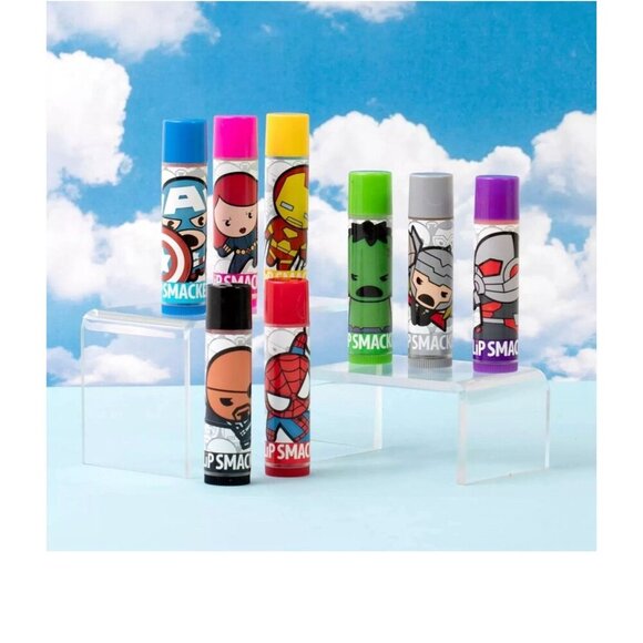 Marvel Lip Smacker 8 Flavored Sticks. New In Unopened Package - Picture 3 of 6